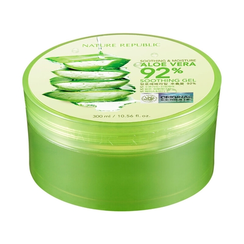 Gel Dưỡng Ẩm Nature Republic Soothing & Moisture Aloe Vera 92% Chiết Xuất Lô Hội 300ml