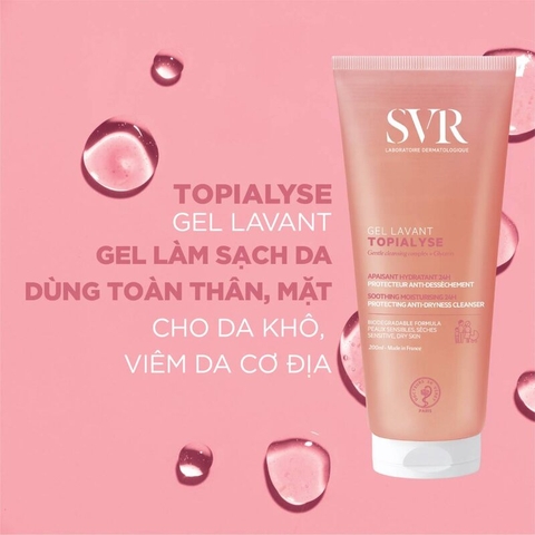 Gel Rửa Mặt SVR Lavant Topialyse Dành Cho Da Khô Và Nhạy Cảm