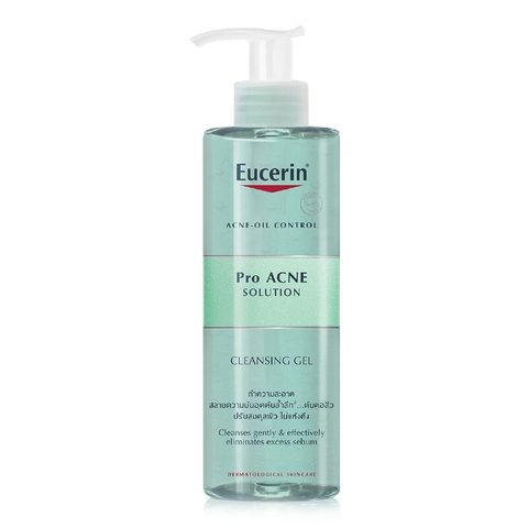 Gel Rửa Mặt Eucerin Giảm Mụn ProAcne 400ml