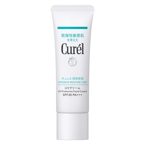 Kem Chống Nắng Curél Intensive Moisture Care UV Facial Cream SPF30 PA+++ Da Mặt Khô Nhạy Cảm 30g