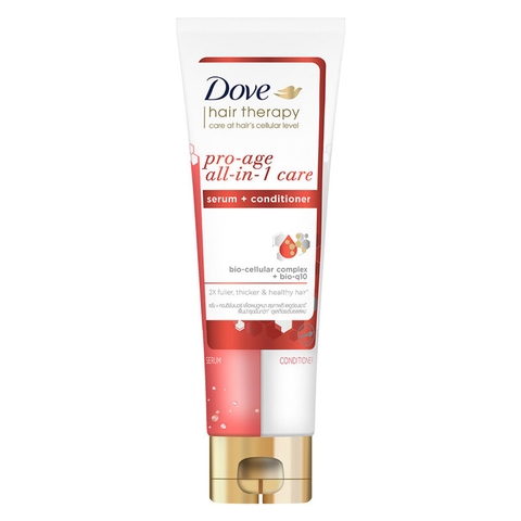 Kem Xả Dove Serum 2in1 Tóc Phồng Dày & Ngăn Lão Hóa 230ml