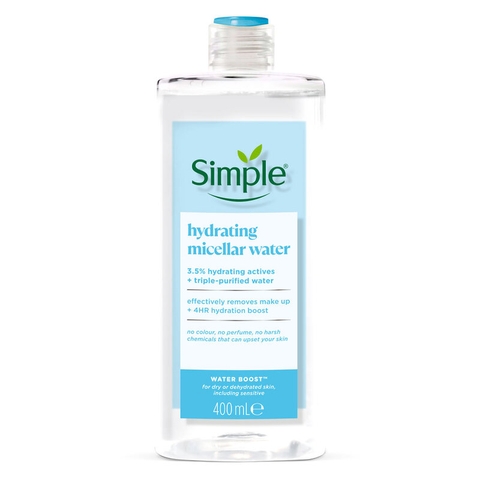 Nước Tẩy Trang Simple Sạch Sâu, Cấp Ẩm Đa Tầng 400ml