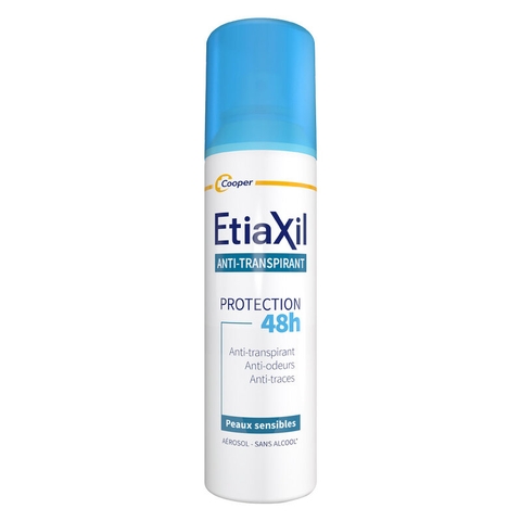 Xịt Khử Mùi EtiaXil Dạng Phun Sương 48H Màu Xanh 150ml