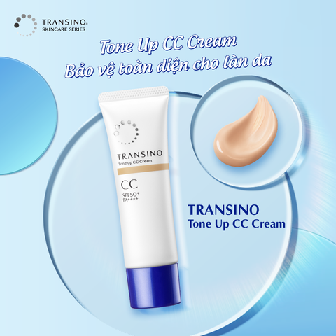 Kem CC Nâng Tông Trắng Sáng Transino Tone Up CC Cream SPF50+ 30g