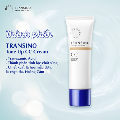 Kem CC Nâng Tông Trắng Sáng Transino Tone Up CC Cream SPF50+ 30g