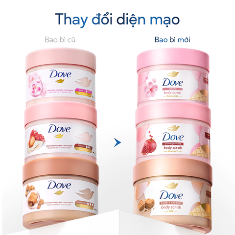 Tẩy Da Chết Dưỡng Ẩm Toàn Thân Dove 280g
