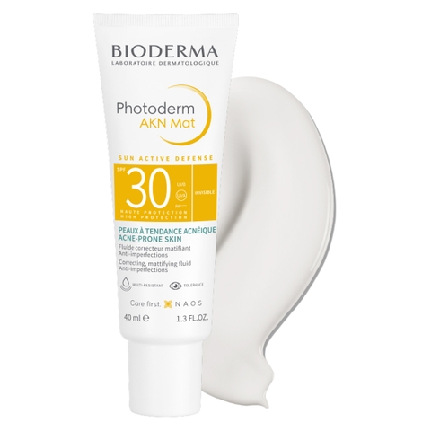 Kem Chống Nắng Bioderma Photoderm AKN Mat Dành Cho Da Dầu, Mụn SPF30