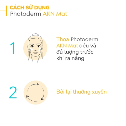 Kem Chống Nắng Bioderma Photoderm AKN Mat Dành Cho Da Dầu, Mụn SPF30