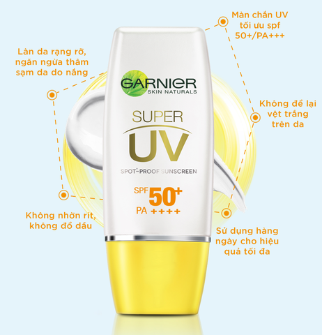 Kem Chống Nắng Garnier Light Complete Super UV Matte Làm Sáng Da SPF50+ PA+++ 30ml