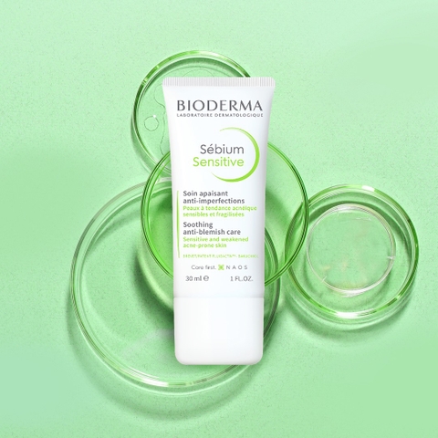 Kem Dưỡng Bioderma Sébium Sensitive Cho Da Mụn Nhạy Cảm