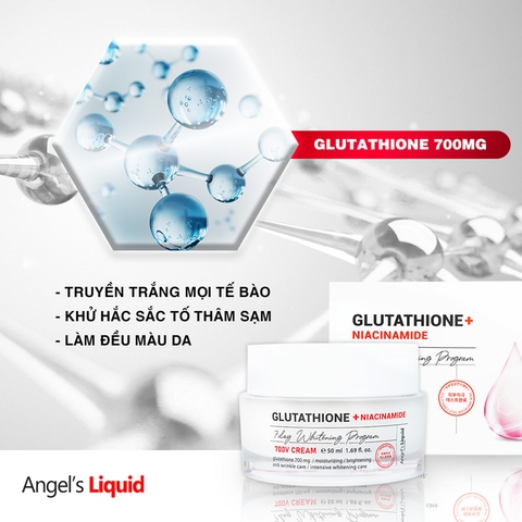 Kem Dưỡng Angel's Liquid Dưỡng Sáng Da, Mờ Thâm Nám + Niacinamide 50ml
