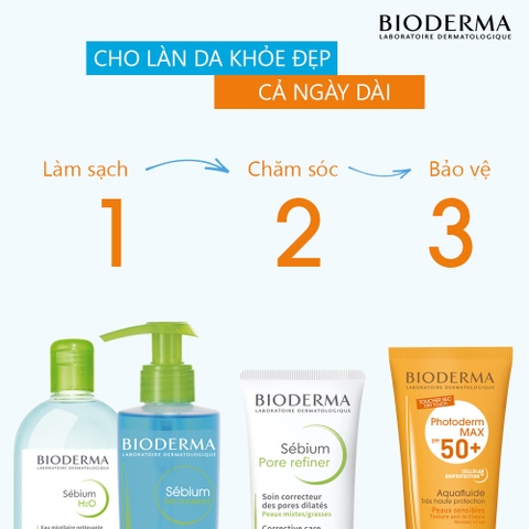 Kem Làm Se Khít Lỗ Chân Lông Và Giảm Dầu Cho Da Nhờn Bioderma Sebium Pore Refiner