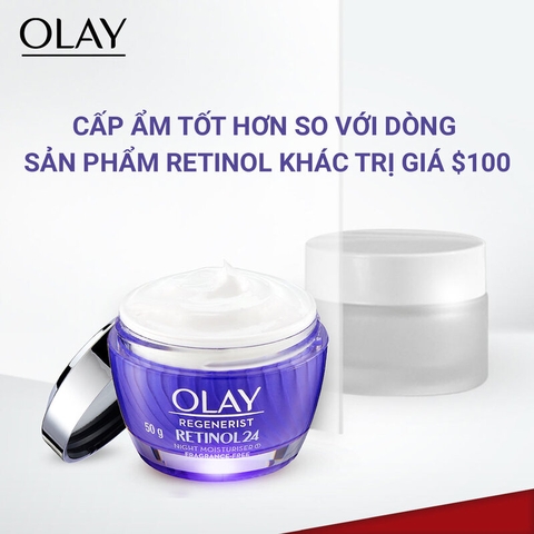 Kem Dưỡng Olay Chiết Xuất Retinol24 Ngừa Lão Hóa Ban Đêm 50g