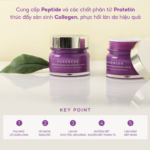 Kem Dưỡng Forencos Peptide Sáng Da, Giảm Nhăn Ban Đêm