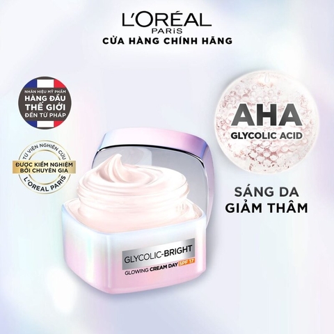 Kem Dưỡng L'Oreal Paris Sáng Da Ban Ngày Glycolic Bright Glowing Cream
