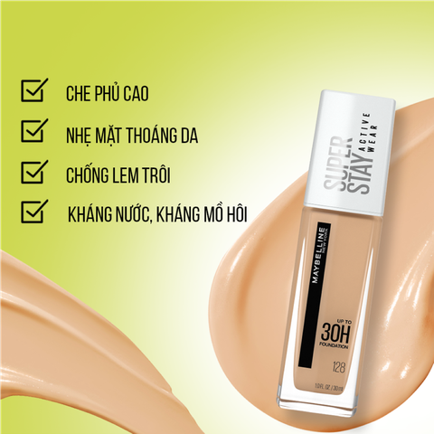 Kem Nền Maybelline Superstay 30H Lâu Trôi Che Phủ Cao 30ml