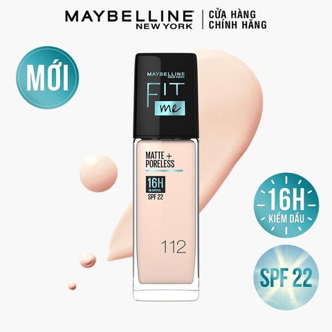 Kem Nền Maybelline Fitme Mịn Nhẹ Kiềm Dầu Chống Nắng 30ml
