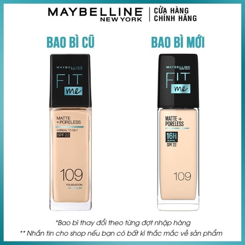 Kem Nền Maybelline Fitme Mịn Nhẹ Kiềm Dầu Chống Nắng 30ml