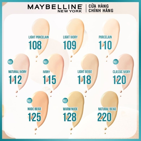 Kem Nền Maybelline Fitme Mịn Nhẹ Kiềm Dầu Chống Nắng 30ml