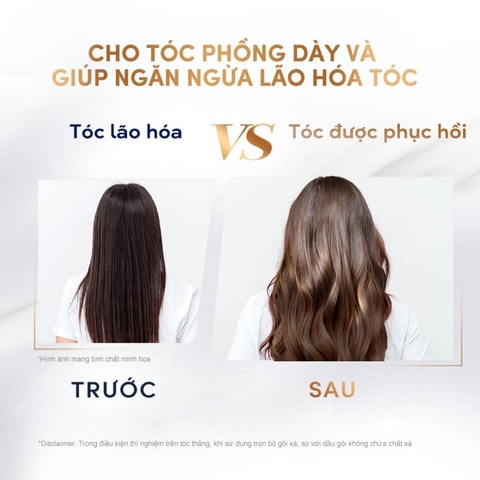 Kem Xả Dove Serum 2in1 Tóc Phồng Dày & Ngăn Lão Hóa 230ml