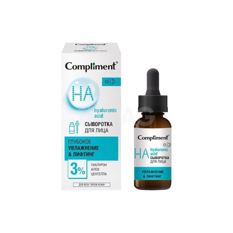 Tinh Chất Dưỡng Ẩm Sâu & Làm Sáng Da Compliment 3% Hyaluronic Acid, Aloe & Centella Serum 27ml
