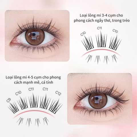Lông Mi Giả Mlen Diary Hướng Dương Hộp Tím