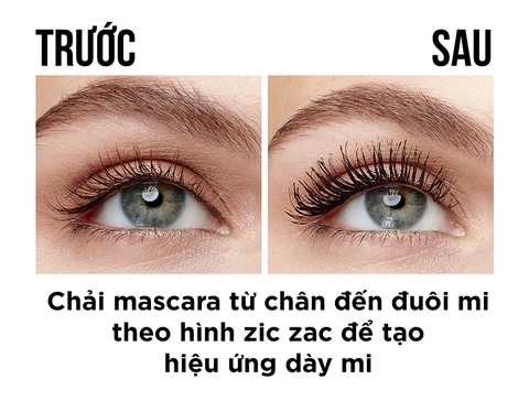 Mascara Làm Dày Mi Gấp 10 Lần & Ngăn Rụng Mi Màu Đen Mascara Maybelline Colossal Waterproof Black 9.2ml