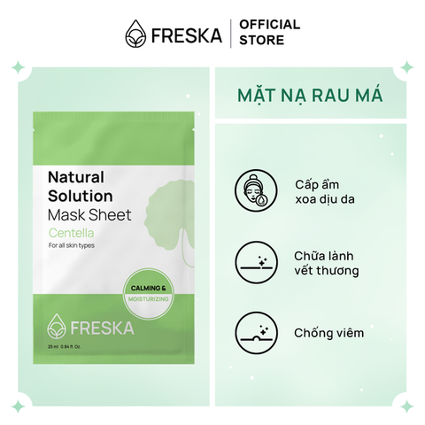 Mặt Nạ Giấy Freska Natural Soluion Mask Sheet 25ml