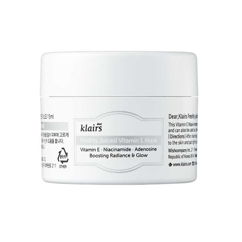 Mặt Nạ Ngủ Klairs Dưỡng Sáng Da, Ngừa Lão Hóa