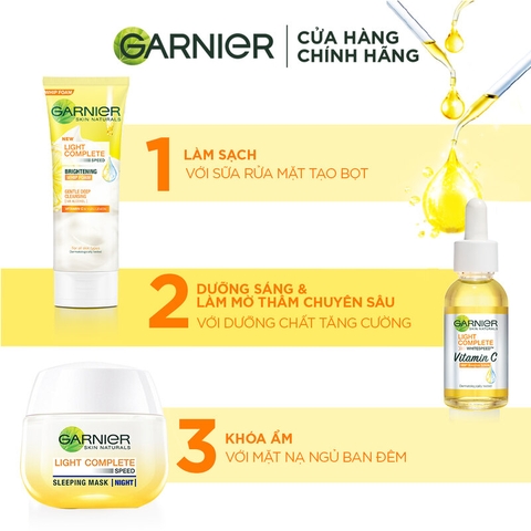 Kem Dưỡng Ban Đêm Garnier Light Complete Yoghurt Sleeping Mask Dưỡng Sáng Da