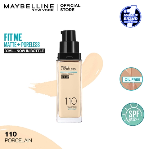 Kem Nền Maybelline Fitme Mịn Nhẹ Kiềm Dầu Chống Nắng 30ml