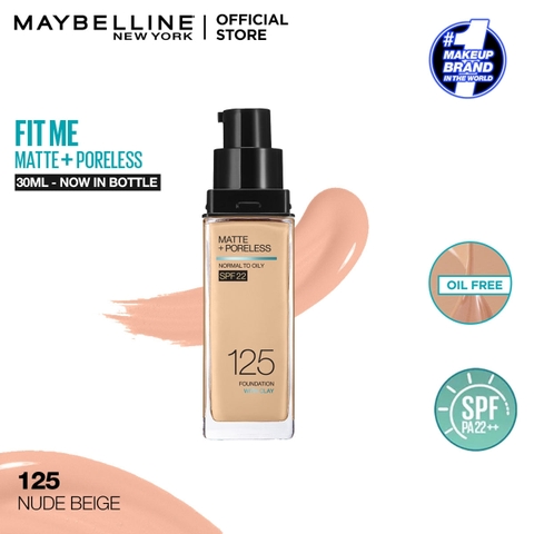 Kem Nền Maybelline Fitme Mịn Nhẹ Kiềm Dầu Chống Nắng 30ml