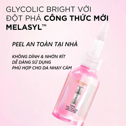 Tinh Chất Tẩy Tế Bào Chết L'Oreal Paris Glycolic Bright Anti Dark Spot Exfoliant Peel 25ml