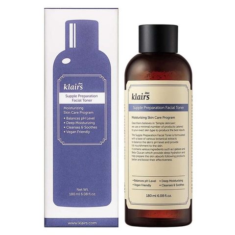 Nước Hoa Hồng Có Mùi Dear Klairs Dưỡng Ẩm Da Và Làm Mềm Da Supple Preparation Facial 180ml