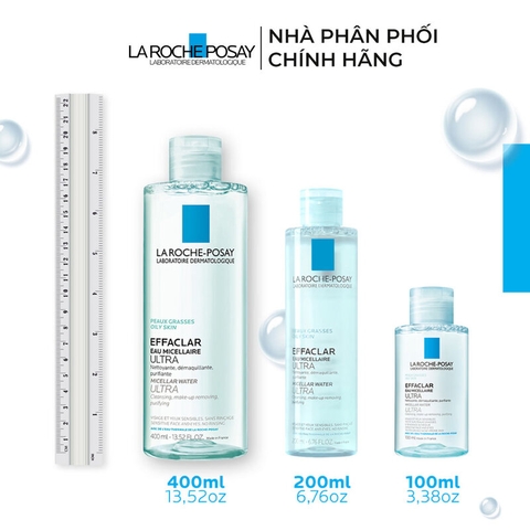 Nước Làm Sạch Sâu Và Tẩy Trang La Roche-Posay Dành Cho Da Dầu Nhạy Cảm 400ml