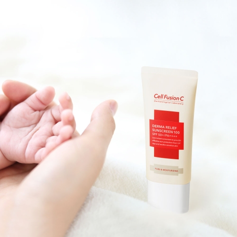 Kem Chống Nắng Cell Fusion C Derma Relief Suncreen 100 Giúp Làm Dịu Tổn Thương