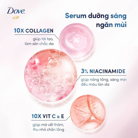 Serum Ngăn Mùi Dove Deodorant Dry Serum Giúp Da Sáng Mịn Đều Màu 40ml