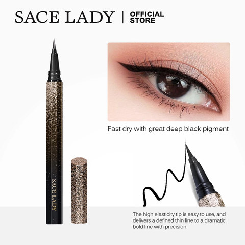 Bút Kẻ Mắt Sace Lady Dạng Lỏng Lâu Trôi Không Thấm Nước Nhanh khô Trang Diểm Mắt 0.7g