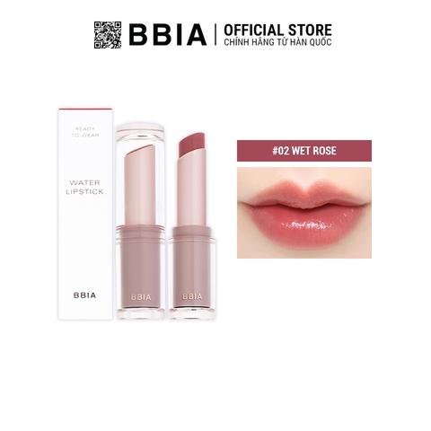 Son Dưỡng Có Màu Thuần Chay Bbia Ready To Wear Water Lipstick 3g