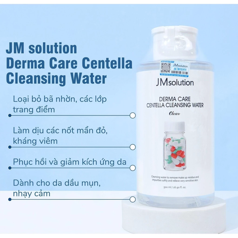 Nước Tẩy Trang Làm Sạch Da Dịu Nhẹ JMsolution Cleansing Water 500ml