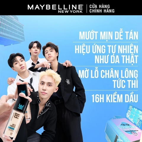 Kem Nền Maybelline Fitme Mịn Nhẹ Kiềm Dầu Chống Nắng 30ml
