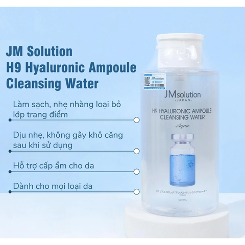 Nước Tẩy Trang Làm Sạch Da Dịu Nhẹ JMsolution Cleansing Water 500ml