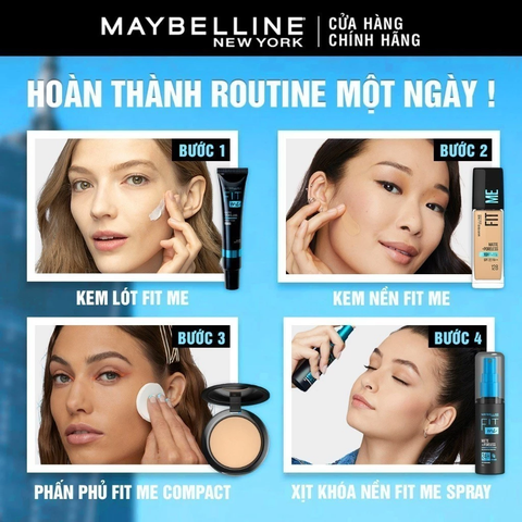 Kem Nền Maybelline Fitme Mịn Nhẹ Kiềm Dầu Chống Nắng 30ml