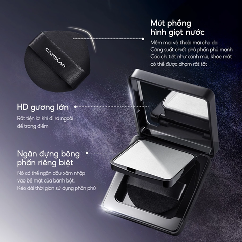 Phấn Phủ Carslan Black Magnetic Soft Mist Powder Dạng Nén 8g