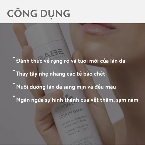 Lotion Dưỡng Sáng Da Và Làm Mờ Vết Thâm Nám BABE Depigment+ Lotion Glow 150ml