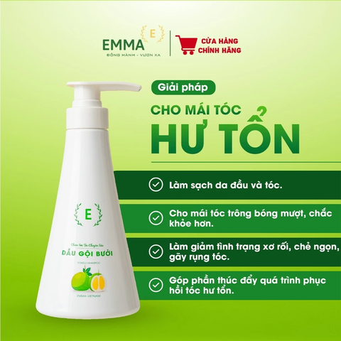 Dầu Xả Thảo Dược Emma Gừng & Bưởi Giảm Gãy Rụng Và Phục Hồi Tóc
