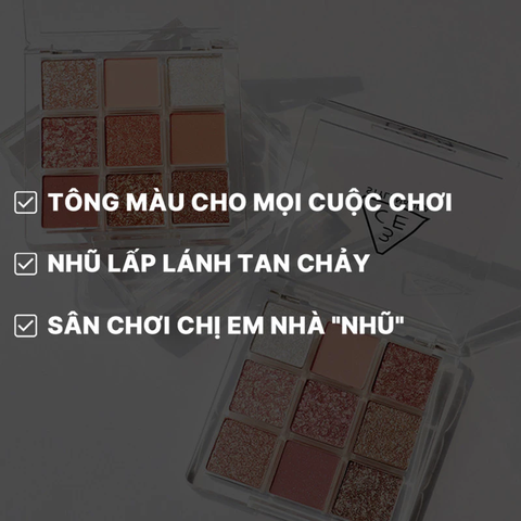 Bảng Phấn Mắt 9 Màu Lâu Trôi 3CE Multi Eye Color Palette 0.09g