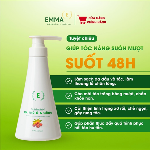Dầu Gội Thảo Dược Emma Giảm Gãy Rụng, Giúp Tóc Chắc Khỏe