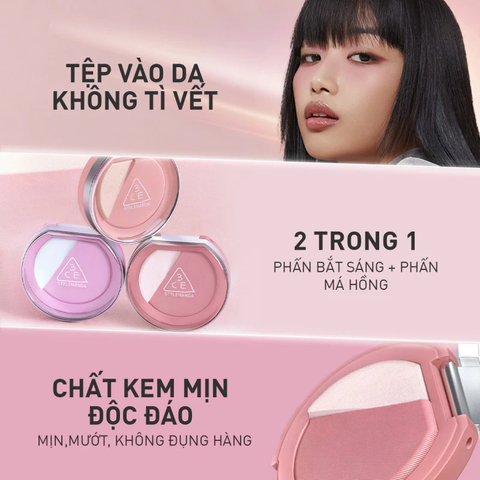 Phấn Má Hồng Bắt Sáng 3CE Blushlighter 9g