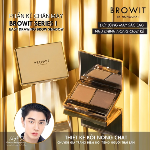 Phấn Kẻ Chân Mày Browit Giữ Màu Lâu Trôi Giúp Dáng Mày Sống Động Easy Drawing Brow Shadow 4g